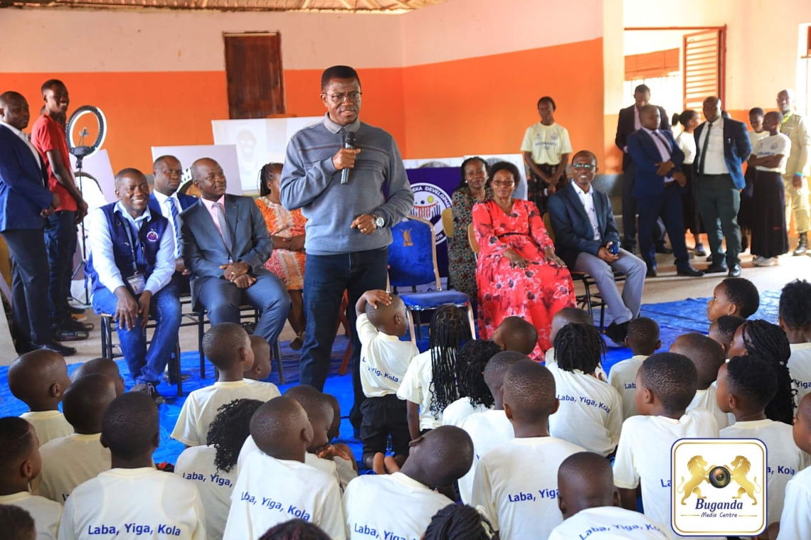 Katikkiro Mayiga addresses the Abasaakaate, urging them to maintain self-discipline and take control of their lives during their formative years